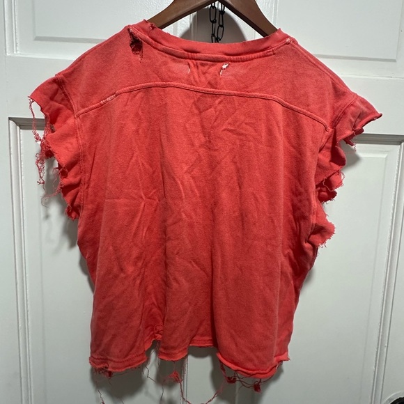 Coral Free People We The Free Warrior Sleeveless Women's Top Size Medium - Picture 4 of 6